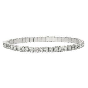 4.06 Carat Natural Diamond Stretch Bracelet